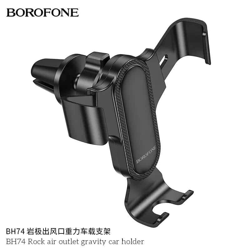 Borofone BH74 Rock Air Outlet Gravity Air Vent Car Mount Mobile Phone Holder Borofone BH74 Rock Air Outlet Gravity Air Vent Car Mount Mobile Phone Holder